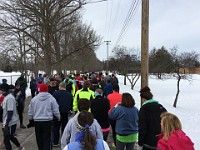 2017 Groundhog Gallop in Jackson Michigan.  2017 Groundhog Gallop in Jackson Michigan